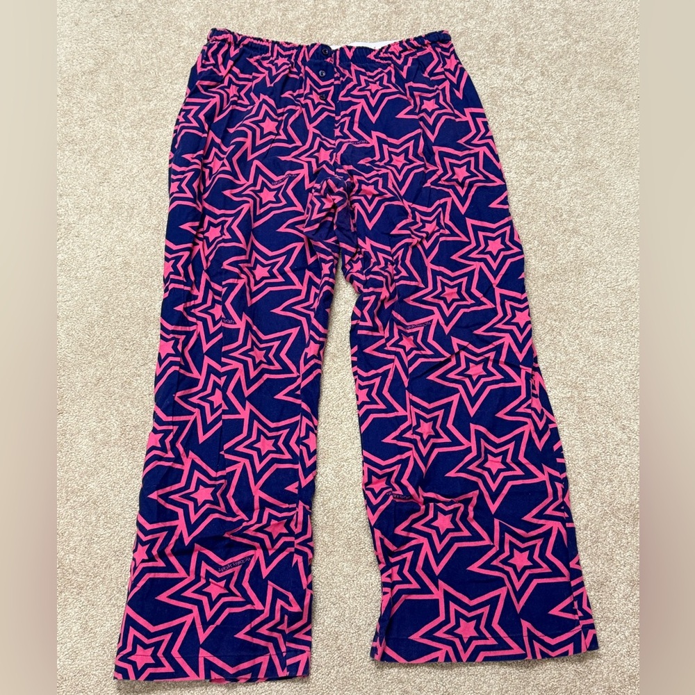 Vintage Y2K Victoria’s Secret PINK Star Print Pajama Pants Women’s Large